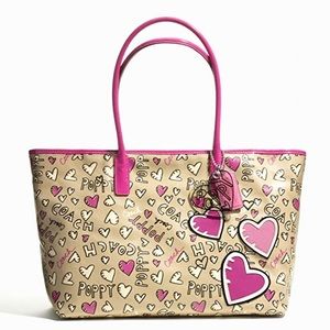 Coach Poppy Tote Multi Color 23775